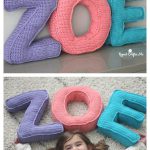 Alphabet Pillow Free Crochet Pattern
