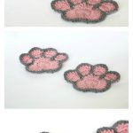 Animal Paw Print Coaster Crochet Pattern