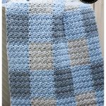 Buffalo Plaid Gingham Blankie Free Crochet Pattern