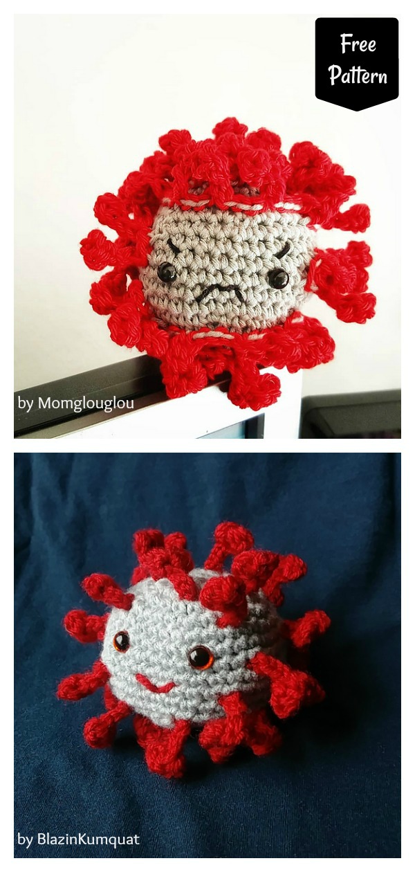 Coronavirus Amigurumi Free Crochet Pattern
