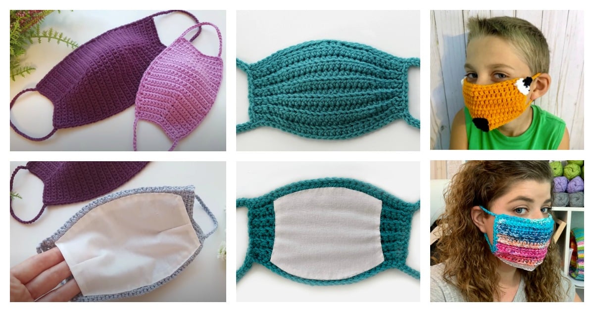 9 Face Mask Free Crochet Pattern