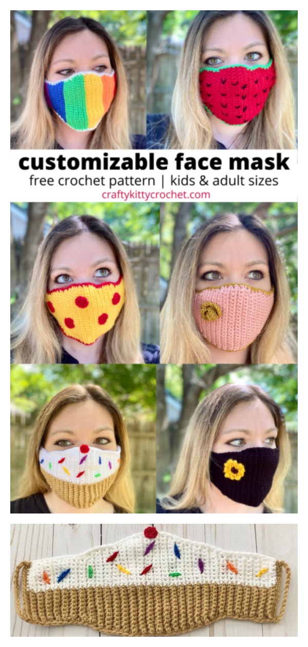Face Mask for Kids & Adults Free Crochet Pattern