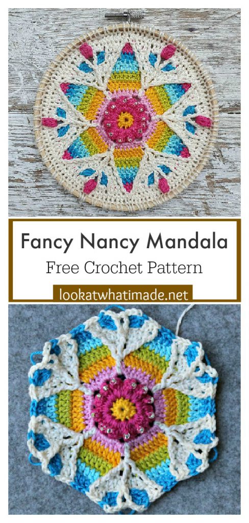 Fancy Nancy Mandala Free Crochet Pattern