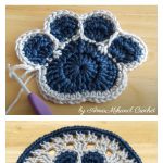 How to Crochet Paw Doily Coaster Video Tutorial