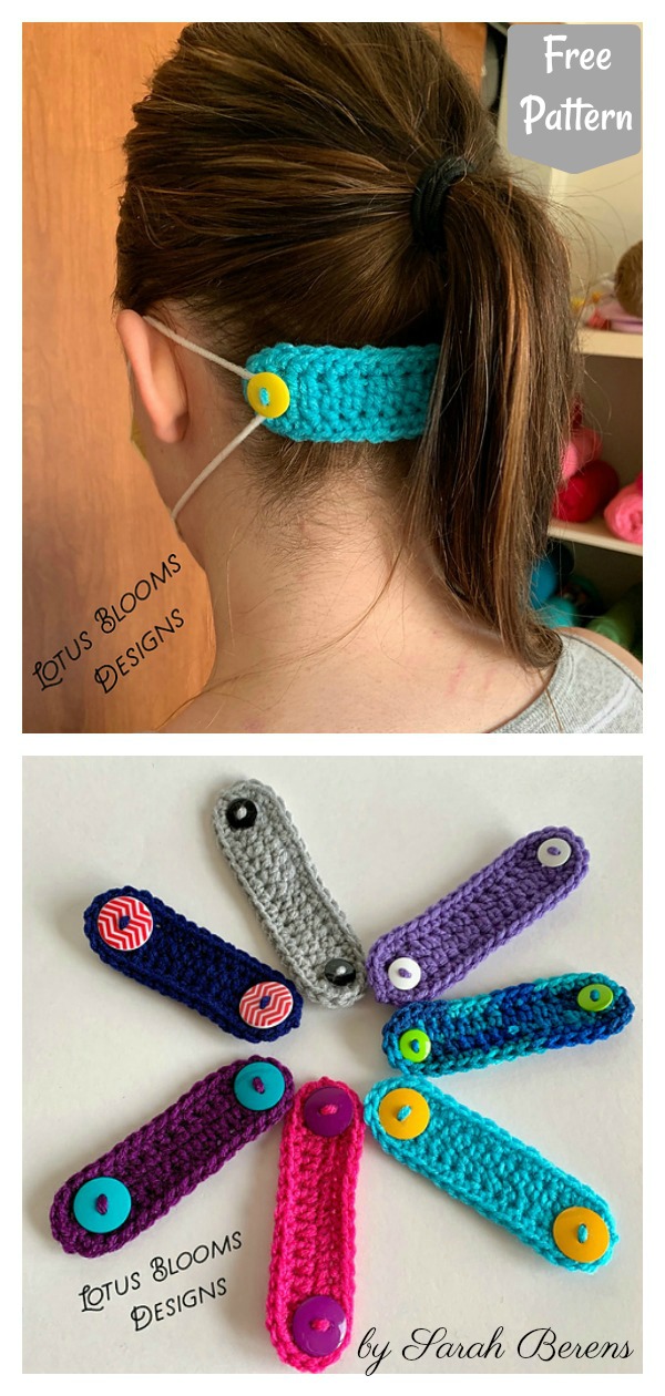 Mask Mates Ear Savers Free Crochet Pattern
