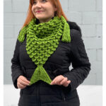 Mermaid Triangle Scarf Free Crochet Pattern