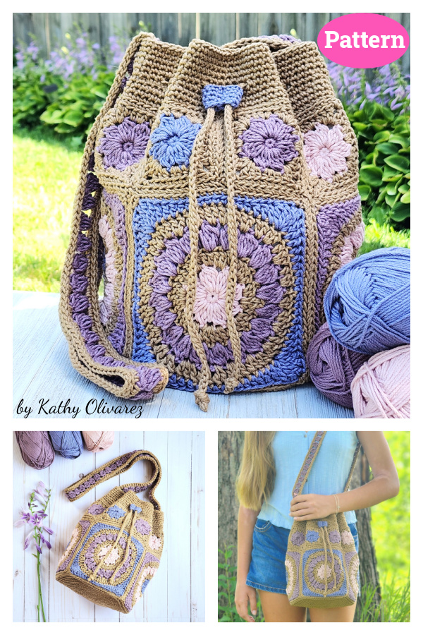 Petals Bucket Bag Crochet Pattern