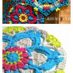 Spark Joy Flower Mandala Hexagon Free Crochet Pattern