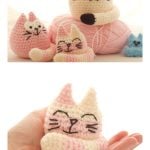 Three Fat Cats Free Crochet Pattern