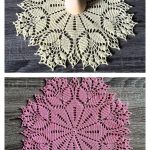 Tulip Doily Free Crochet Pattern and Video Tutorial