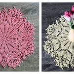 Tulip Doily Free Crochet Pattern and Video Tutorial