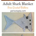 Adult Shark Blanket Free Crochet Pattern