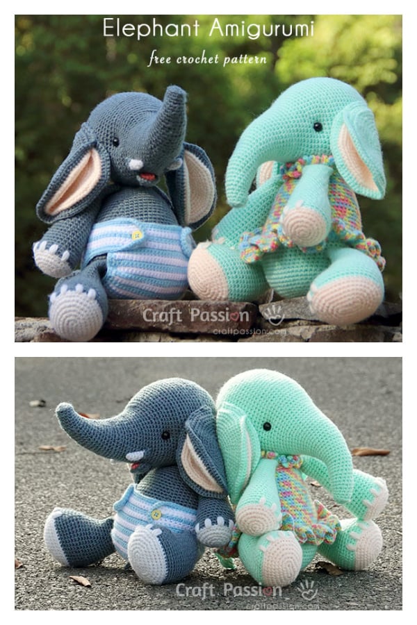Amigurumi Elephant Free Crochet Pattern 