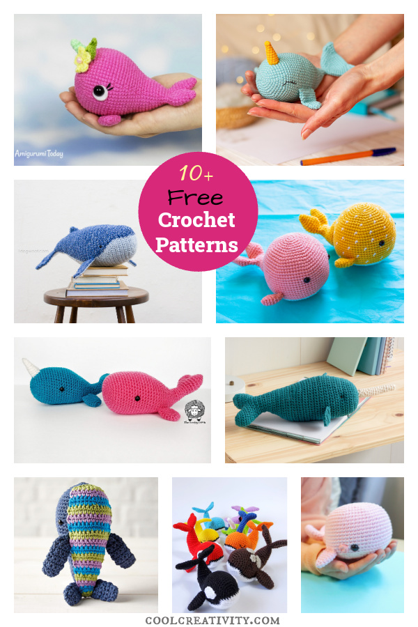 10+ Amigurumi Whale Free Crochet Patterns