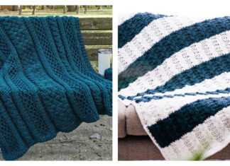 Braided Cable Blanket Free Crochet Pattern