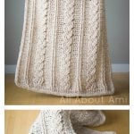 Chunky Braided Cable Blanket Free Crochet Pattern