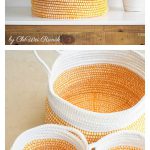 Coiled Basket Free Crochet Pattern and VIdeo Tutorial