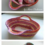 Cotton and Rope Doll’s Basket Free Crochet Pattern
