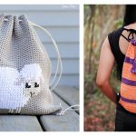 Drawstring Backpack Free Crochet Pattern