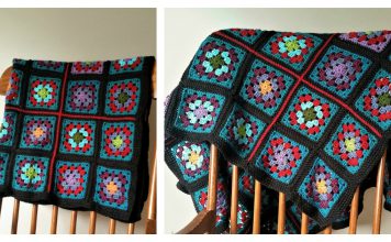 Granny Square Blanket Free Crochet Pattern