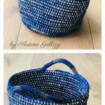 Happy Project Coiled Basket Free Crochet Pattern