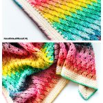 Little Larksfoot Rainbow Baby Blanket Free Crochet Pattern