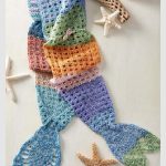 Mermaid Dreams Hooded Scarf Free Crochet Pattern