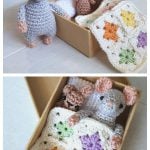 Mouse in a Box Playset Travel Toy Crochet Pattern