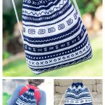 Mudcloth Bag Backpack Free Crochet Pattern