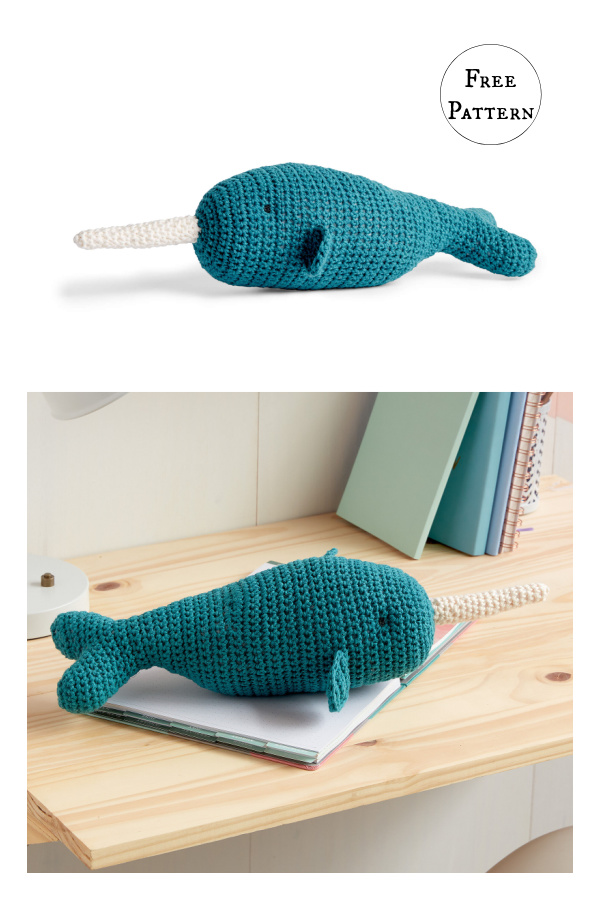 Ned the Narwhal Free Crochet Pattern