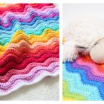 Rainbow Baby Blanket Free Crochet Pattern