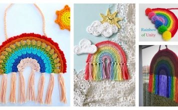 Rainbow Decoration Free Crochet Pattern