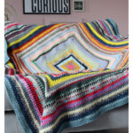 Random Rounds Blanket Free Crochet Pattern