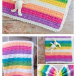 Robina Rainbow Baby Wrap Free Crochet Pattern and Video Tutorial