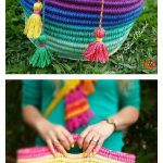 Ropey Coiled Rainbow Basket Free Crochet Pattern