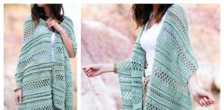 Sampler Shawl Summertide Wrap Free Crochet Pattern