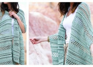 Sampler Shawl Summertide Wrap Free Crochet Pattern