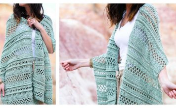 Sampler Shawl Summertide Wrap Free Crochet Pattern