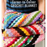 Scrappy Corner to Corner Baby Blanket Free Crochet Pattern