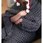 Shark Hooded Blanket Free Crochet Pattern