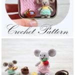 Tiny Mouse in a Tin Box Crochet Pattern