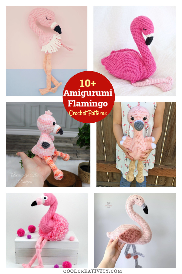 10+ Amigurumi Flamingo Crochet Patterns 