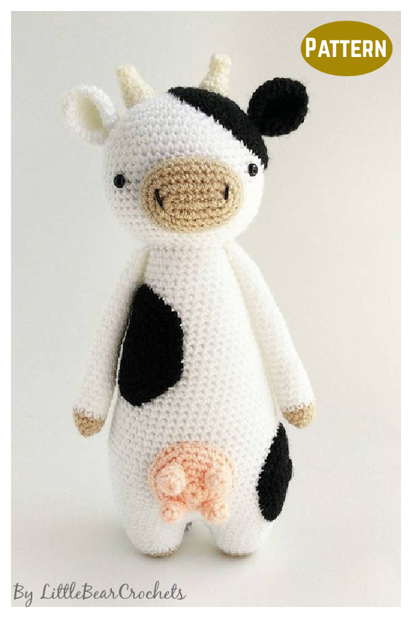 Adorable Amigurumi Cow Crochet Pattern