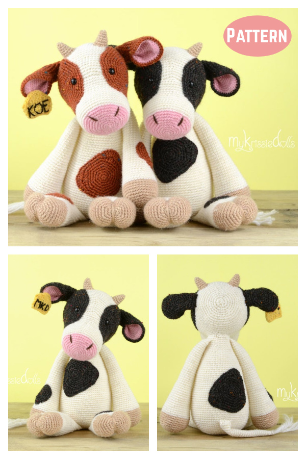 Adorable Amigurumi Cow Crochet Pattern 