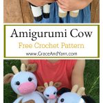 Adorable Amigurumi Cow Free Crochet Pattern