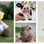 Adorable Amigurumi Cow Free Crochet Pattern and Paid