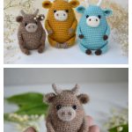 Adorable Amigurumi Little Cow Free Crochet Pattern