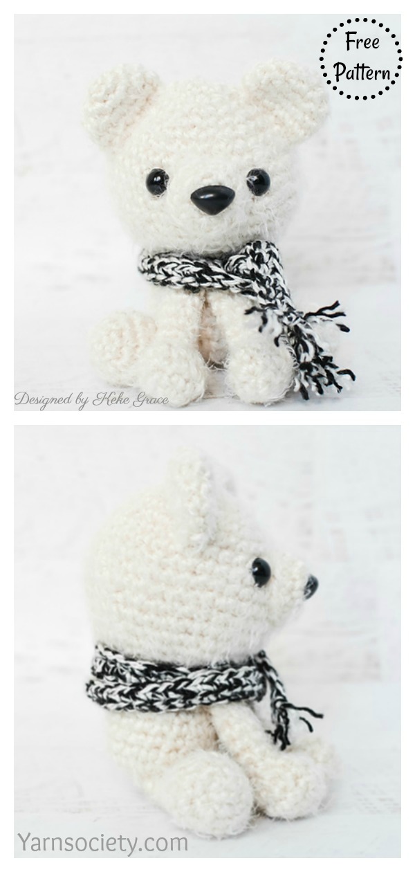 Amigurumi Parker The Polar Bear Free Crochet Pattern