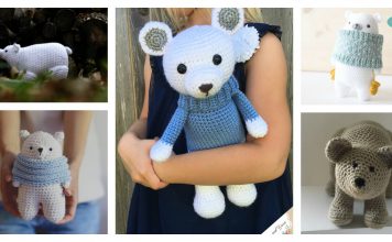 Amigurumi Polar Bear Toy Free Crochet Pattern and Paid