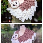 Barn Owl Shawl Crochet Pattern